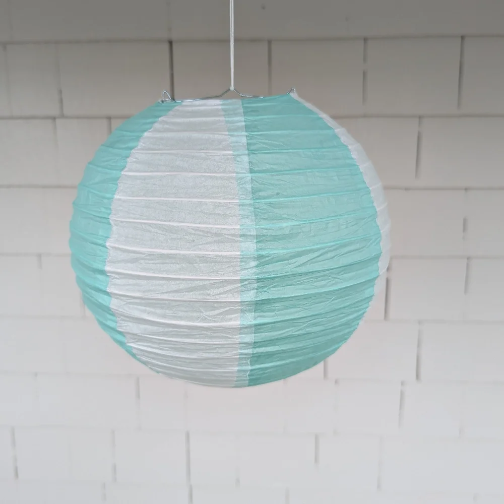 Set Of 6 Beach Ball Decorative Paper Lanterns Pool Party
